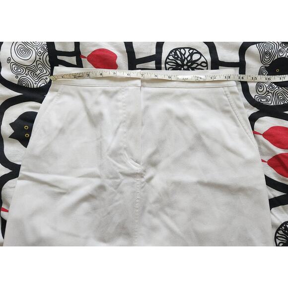 EMPORIO ARMANI LONG A-LINE  WHITE SKIRT 38/S M - Picture 13 of 13